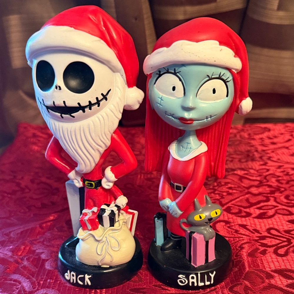 Jack and Sally Christmas Figurines